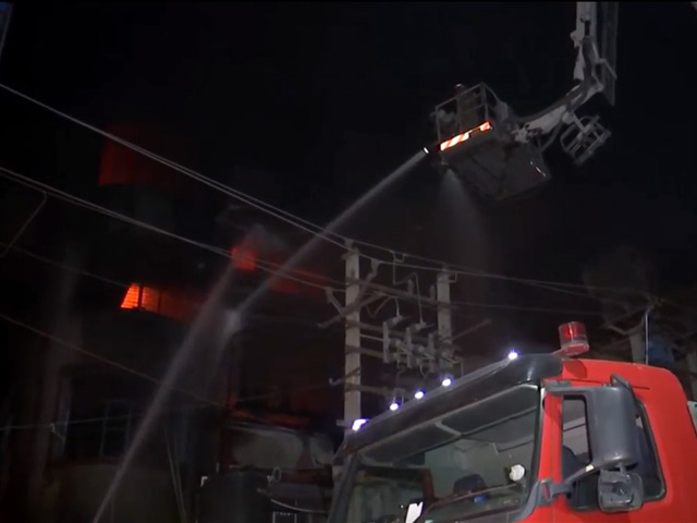 Massive Fire At Delhi Plastic Factory In Narela