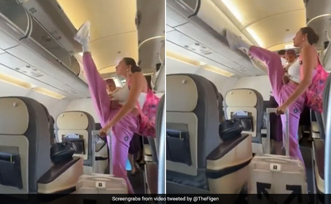 प्लेन में स्टंट दिखाना महिला को पड़ा भारी, VIDEO देख लोग बोले- 'जब हाथ खाली था तो ये सर्कस क्यों दिखाया'