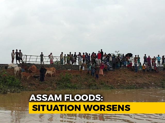 Over 500 Families Live On Train Tracks As Assam Floods Affect 8 Lakh