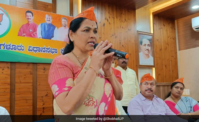 Poll Body Seeks Immediate Action On DMK Complaint Against BJP's Shobha Karandlaje