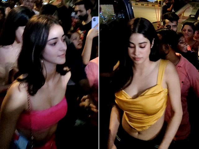 BFFs Ananya Panday, Janhvi Kapoor And Shanaya Kapoor Enjoy Dinner Date
