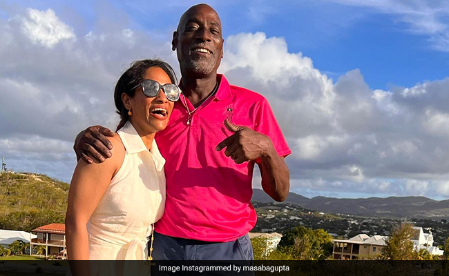 A Pic Of Masaba Gupta With Dad Viv Richards From His Second "Happiest" Place