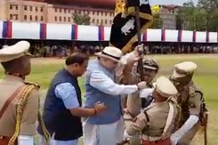 Assam Police Conferred With President's Colour Award Assam Police Conferred With President's Colour Award