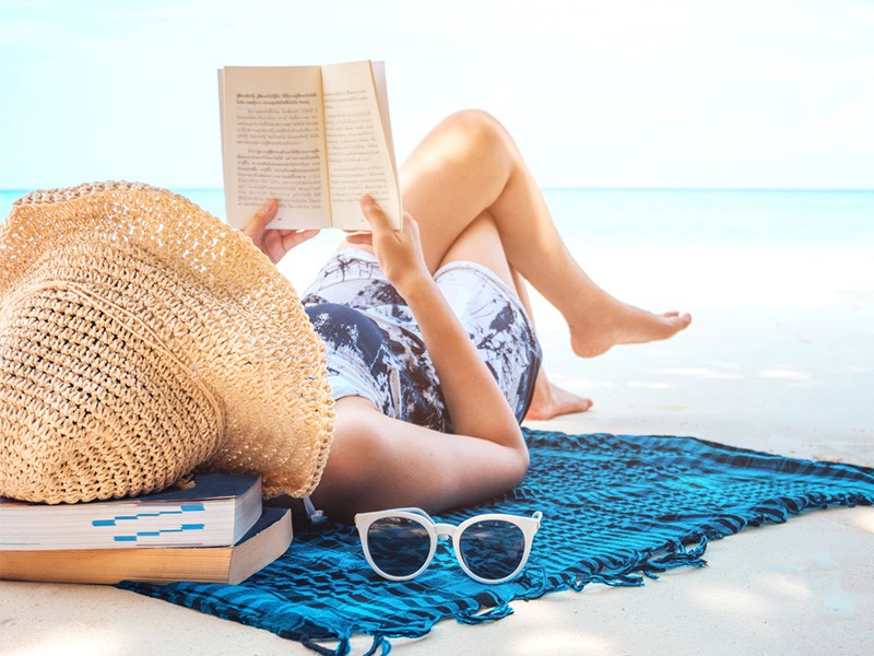 Using sunblock at beaches or outdoors protects your skin from prolonged sun exposure