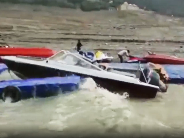 Dozens Of Boats Damaged Due To Wind Storm In Uttarakhand's Tehri Lake