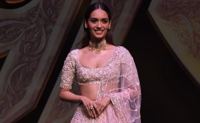 Manushi Chhillar Looks Breathtakingly Beautiful In An Embellished Lehenga