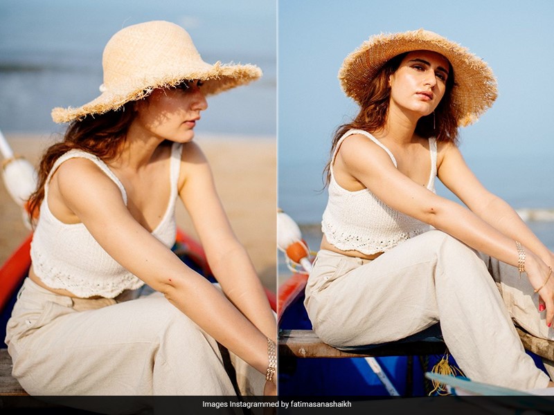 Taking Summer Fashion Seriously Is Fatima Sana Shaikh In Crochet Crop Top And Oversized Hat