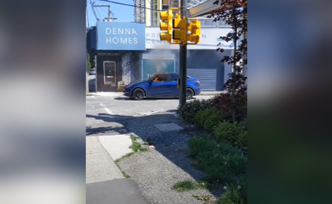 Watch: Tesla Model Y Catches Fire In Canada, Owner Escapes After Smashing Window