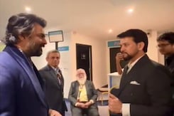 Anurag Thakur And Nambi Narayanan Attend Madhavan's <i>Rocketry</i> Screening Anurag Thakur And Nambi Narayanan Attend Madhavan's <i>Rocketry</i> Screening