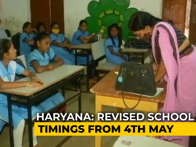 Haryana Revises School Timings To 7 am-12 pm From Wed Due To Heat Wave