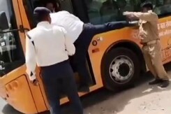 Kanpur Bus Conductor Thrashed By Cop For Demanding Fare, Cop Suspended Kanpur Bus Conductor Thrashed By Cop For Demanding Fare, Cop Suspended