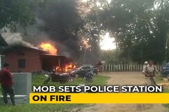 Police Station Set On Fire In Assam Over Alleged Custodial Death Police Station Set On Fire In Assam Over Alleged Custodial Death