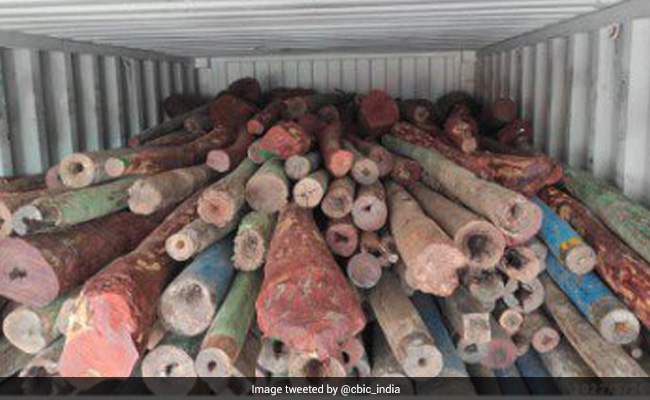 A Tip-Off. Then, "Toiletries" Red Sandalwood Worth Rs 11.70 Crore Seized