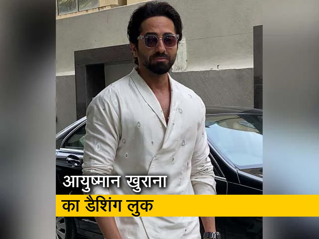 मुंबई में टी-सीरीज के ऑफिस में स्पॉट हुए आयुष्मान खुराना