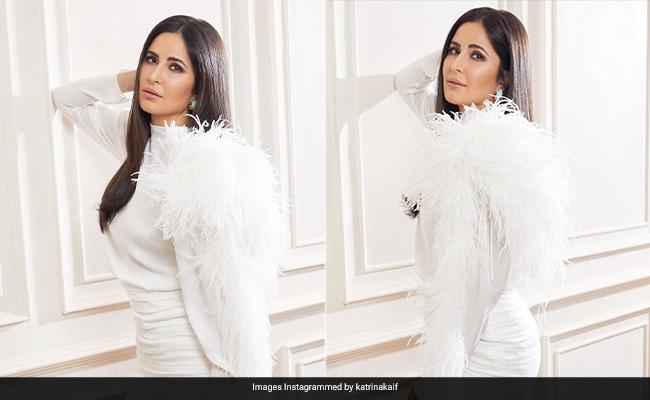 Katrina Kaif Once Again Proves That She Is A True Monochrome Queen In A Dramatic White Mini Dress