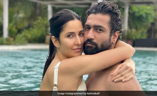 Katrina Kaif Dives Right Into Vicky Kaushal's Arms In A Chic White Swimsuit
