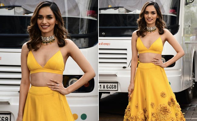 Manushi Chhillar In A Beautiful Yellow Lehenga Is Making Our Summer Days Even Brighter