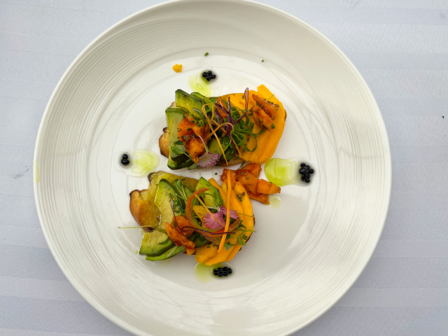 Mango And Avocado Bruschetta Recipe | How To Make Mango And Avocado Bruschetta