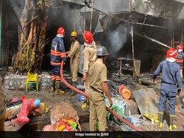 Massive Fire At Delhi Cycle Market, No Casualties So Far Massive Fire At Delhi Cycle Market, No Casualties So Far