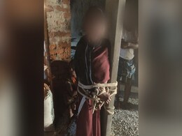 Accused Of Having An Affair, Bihar Woman Tied To Pole, Beaten Up Accused Of Having An Affair, Bihar Woman Tied To Pole, Beaten Up