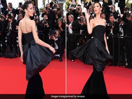 Bella Hadid Radiates Glamour In A Black Vintage Versace Gown On The Cannes Red Carpet 2022 Bella Hadid Radiates Glamour In A Black Vintage Versace Gown On The Cannes Red Carpet 2022