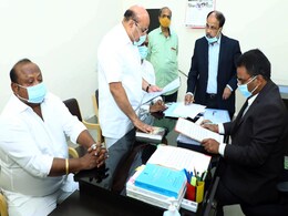 Ruling TRS Candidates File Papers For Rajya Sabha Polls Ruling TRS Candidates File Papers For Rajya Sabha Polls