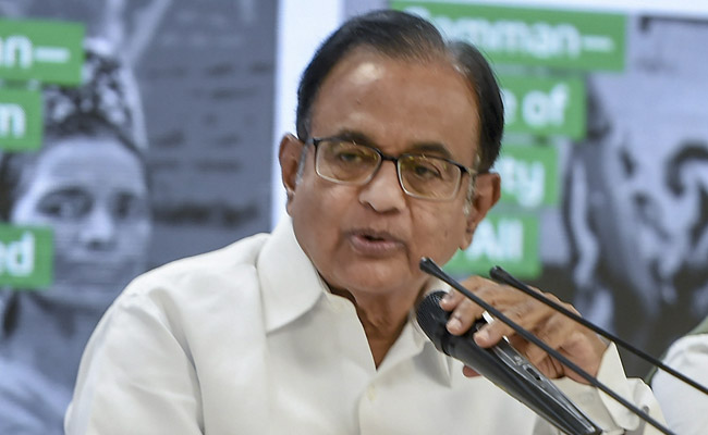 India's Economy Cause Of 'Extreme Concern', Time For 'Reset': P Chidambaram