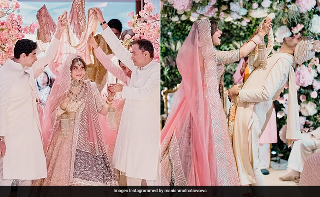 We Can't Stop Dreaming About Kanika Kapoor's Magical Pink Wedding <i>Lehenga</i>