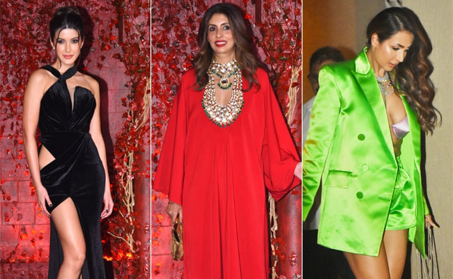 Malaika Arora, Shweta Bachchan Nanda And Shanaya Kapoor And Others At Karan Johar's Party