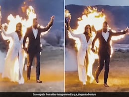 दूल्हा-दुल्हन ने कपड़ों पर आग लगाकर कराया Dangerous Photoshoot, Video देख उड़ जाएंगे होश दूल्हा-दुल्हन ने कपड़ों पर आग लगाकर कराया Dangerous Photoshoot, Video देख उड़ जाएंगे होश