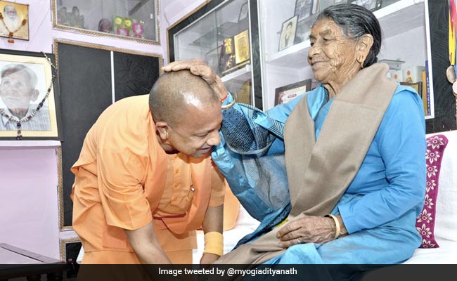 Yogi Adityanath Meets Mother For First Time Since Becoming UP Chief Minister
