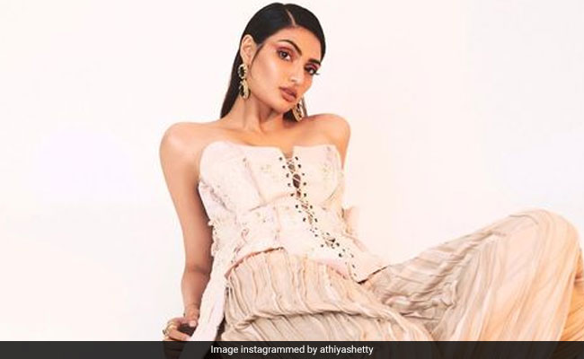 Beige Is Never Boring For Athiya Shetty In A Funky Beige Co-Ord Set