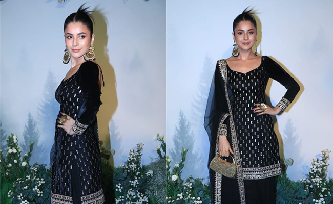 Shehnaaz Gill In Her Black <i>Salwar Suit</i> Made Eid 2022 Festivities Far Chicer