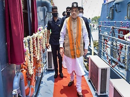 Amit Shah Inaugurates Floating Border Outposts At Bengal's Sunderbans Amit Shah Inaugurates Floating Border Outposts At Bengal's Sunderbans