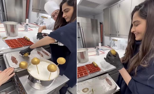 Watch: Mom-To-Be Sonam Kapoor Learns To Make A Dessert To Satisfy Her Pregnancy Cravings