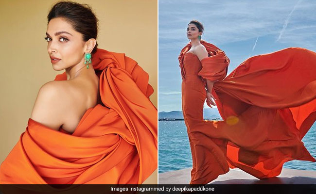Deepika Padukone's Orange Gown Dulls Every Sunset In The French Riviera