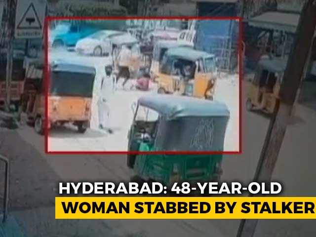 On Camera, Hyderabad Woman Repeatedly Stabbed On Busy Road