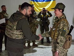 Volodymyr Zelensky Visits Ukraine's East For First Time Since War