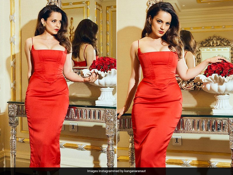 Kangana Ranaut Is Fierce As Ever In A Gorgeous Red Midi Dress