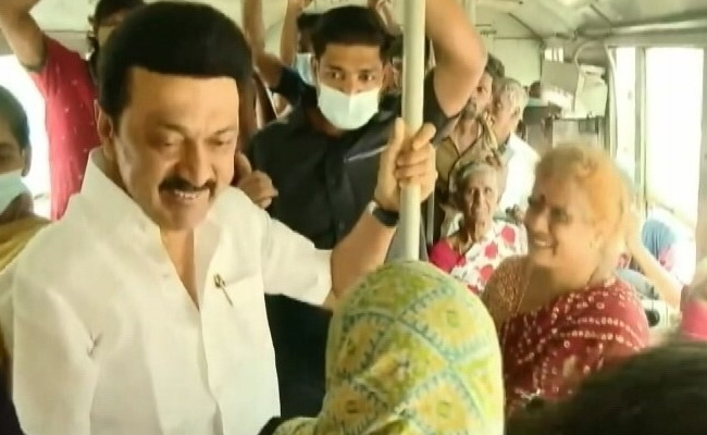 MK Stalin Takes Bus Ride, Announces Sops As His Government Completes A Year