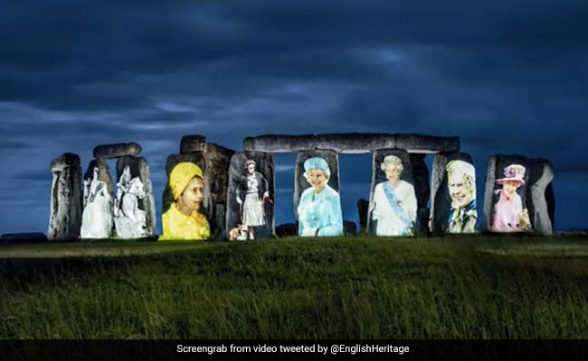 Watch: Queen Elizabeth II's Portraits Projected Onto Stonehenge Ahead Of Platinum Jubilee