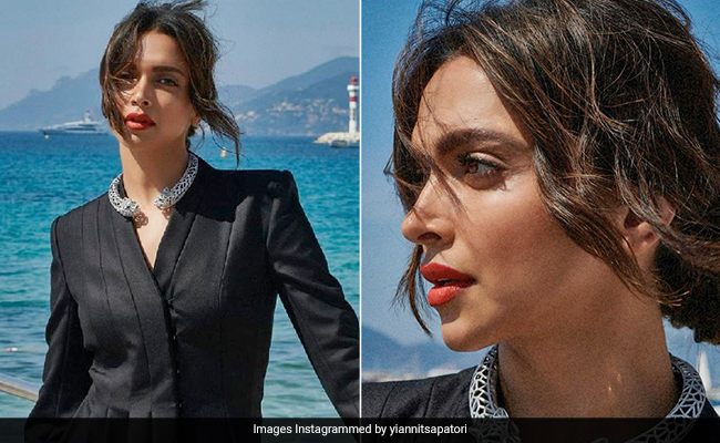 Deepika Padukone Made Her Way Into Our Hearts In A Pleated Black Pantsuit At Cannes 2022