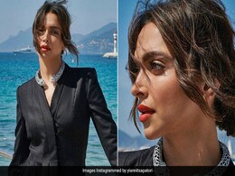 Deepika Padukone Made Her Way Into Our Hearts In A Pleated Black Pantsuit At Cannes 2022 Deepika Padukone Made Her Way Into Our Hearts In A Pleated Black Pantsuit At Cannes 2022