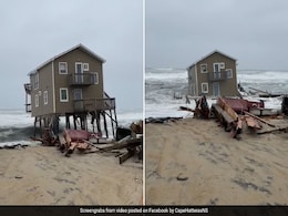 On Camera, Beach House Collapses Into Ocean As Sea Levels Rise On Camera, Beach House Collapses Into Ocean As Sea Levels Rise