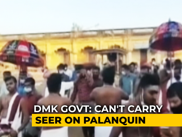 Tamil Nadu Move To Stop Mutt's Palanquin Ritual Sparks Political Row