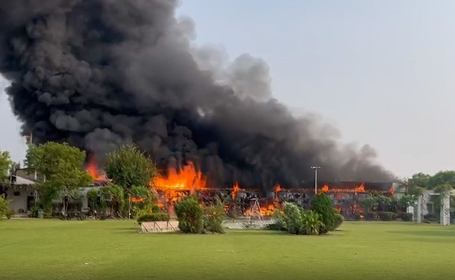 Watch: Massive Fire At Paper Godown In Delhi's Alipur