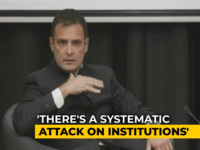 Rahul Gandhi, At Cambridge, Raises Involvement Of "Deep State" In India