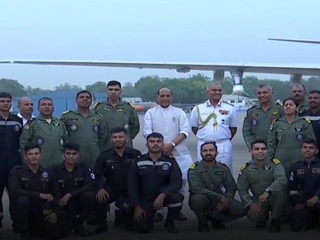 Rajnath Singh Undertakes Sortie In P-8I Anti-Submarine Warfare Aircraft