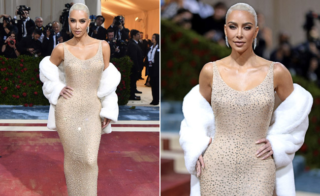 Kim Kardashian Makes Fashion History At The MET Gala 2022 In Marilyn Monroe's Iconic Gown