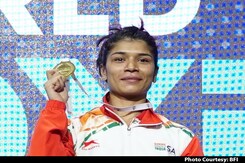India's Nikhat Zareen Wins Gold At Women's World Boxing Championships India's Nikhat Zareen Wins Gold At Women's World Boxing Championships